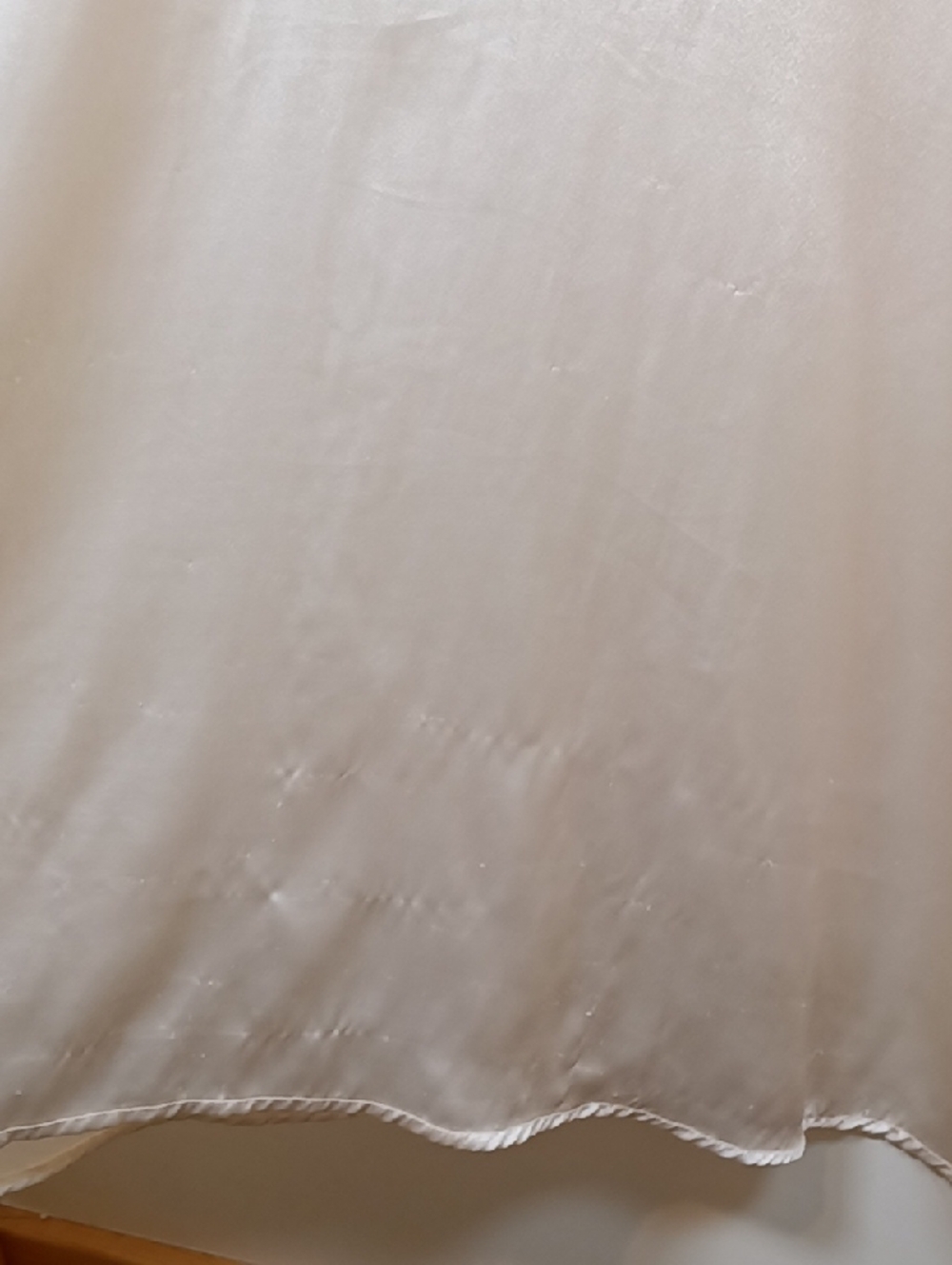 What Katie Did Gold Label Satin  Cream Wrap Robe with Attached Tie Waist Size 12 - Picture 11 of 16